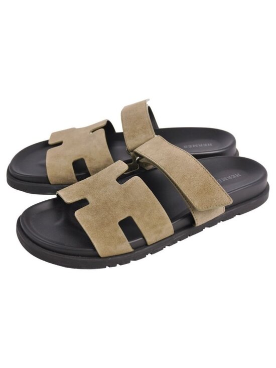 Hermes Sandals Chypre Logo Leather Shoes main image 9
